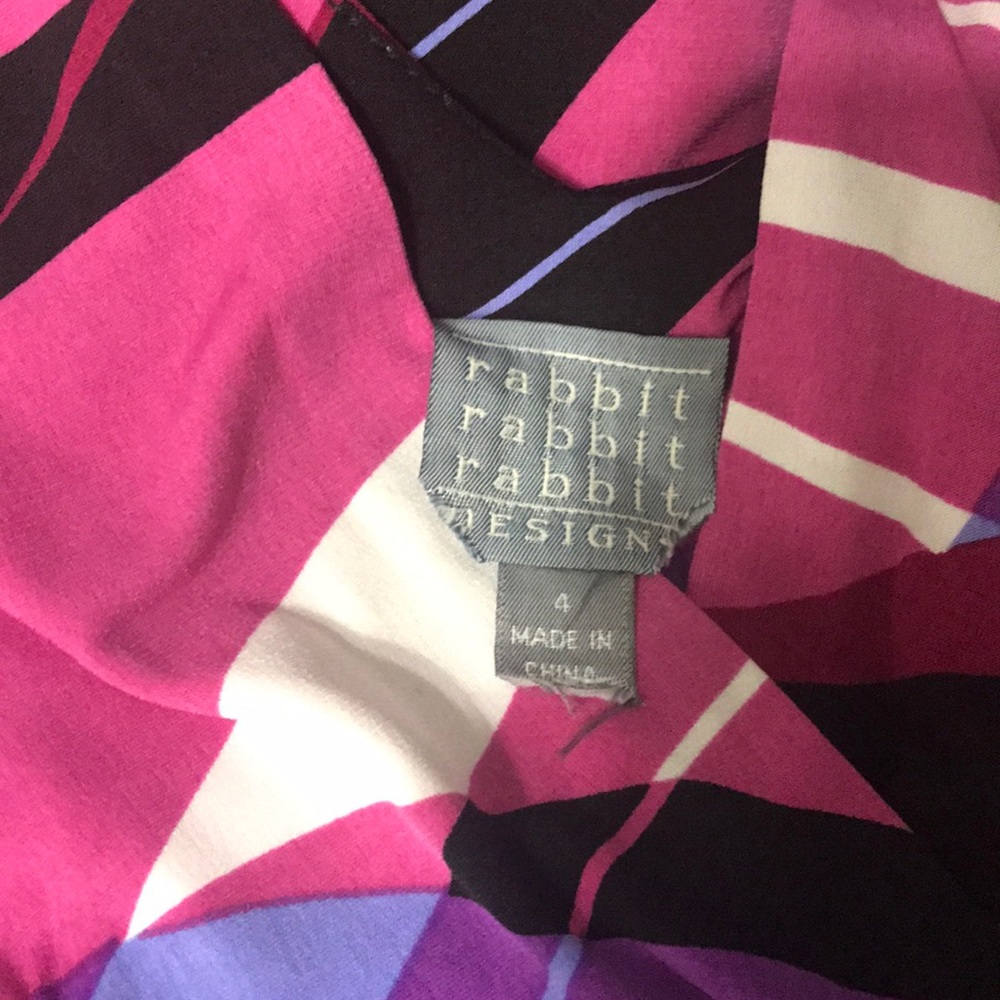 Rabbit Rabbit Rabbit Abstract Dress - image 4